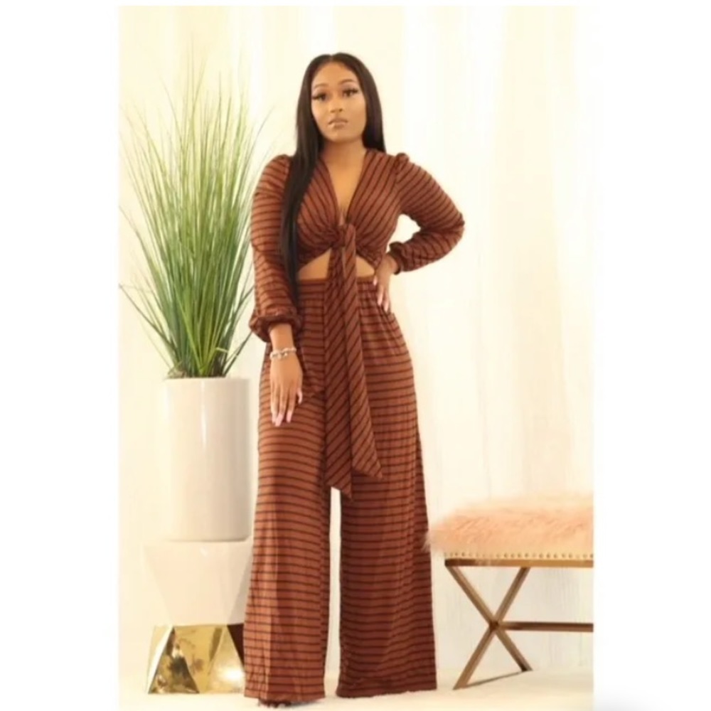 Stripe Knit One Piece